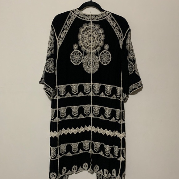 EST.1946 Black and White Embroidered Cardigan - Picture 5 of 8